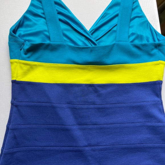 Express Blue Sleeveless Bodycon Dress (L) - Picture 5 of 7